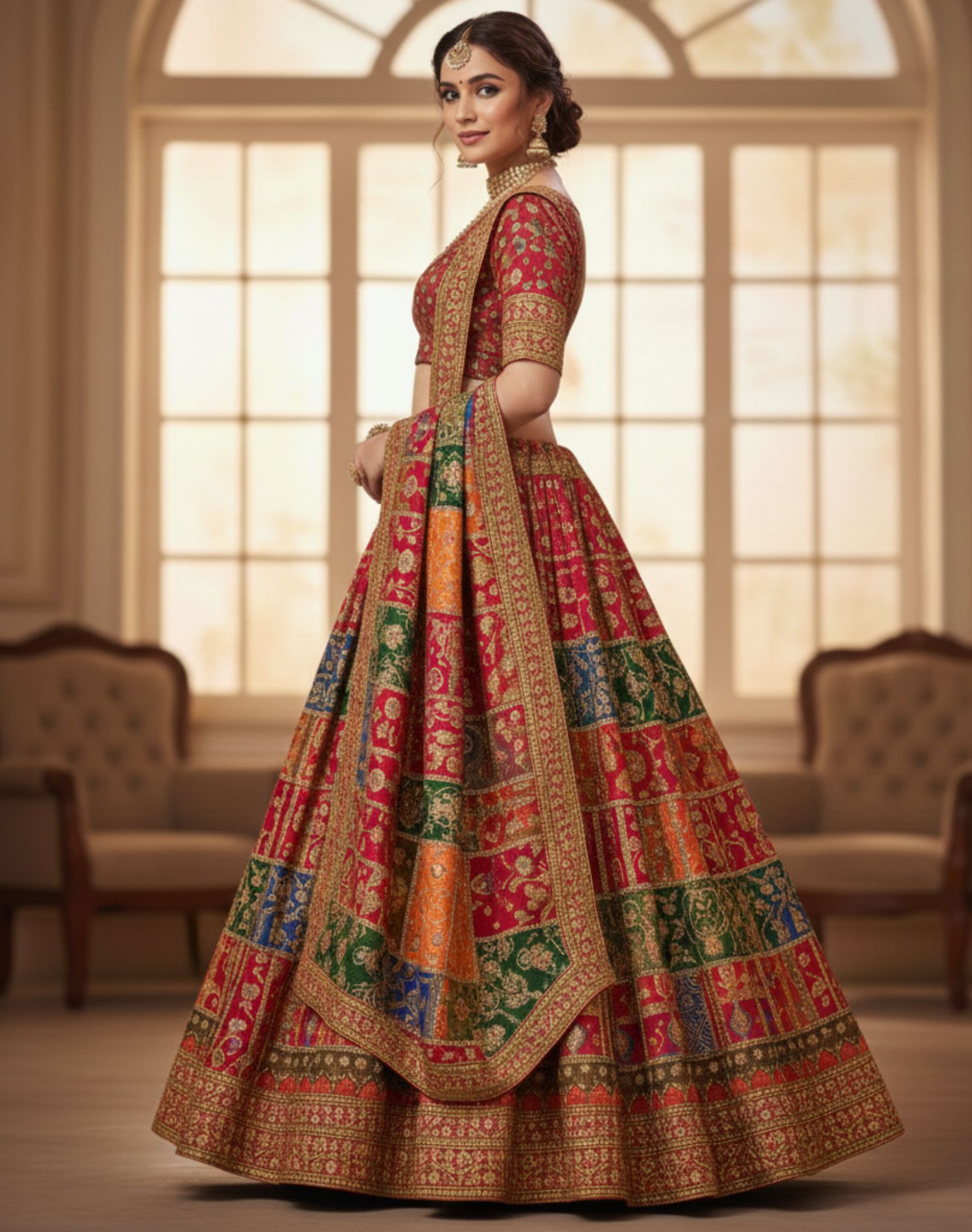 Midnight Mirror Dream Lehenga